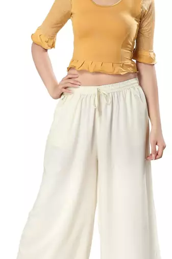Non - Padded Cotton Lycra Round Neck Blouse