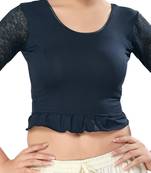 Non - Padded Cotton Lycra Round Neck Blouse