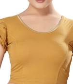 Non - Padded Cotton Lycra Round Neck Blouse