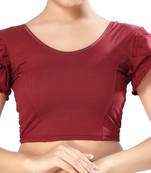 Non - Padded Cotton Lycra Round Neck Blouse
