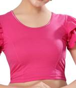 Non - Padded Cotton Lycra Round Neck Blouse