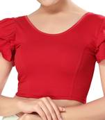 Non - Padded Cotton Lycra Round Neck Blouse