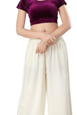 Non - Padded Velvet Round Neck Blouse 5