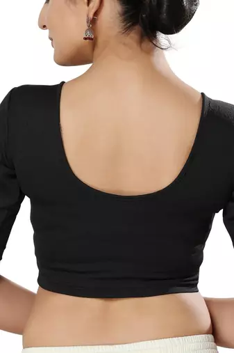 Non - Padded Georgette Round Neck Blouse