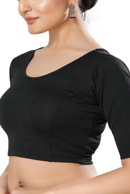 Non - Padded Georgette Round Neck Blouse 4