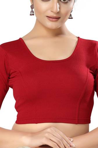 Non - Padded Georgette Round Neck Blouse