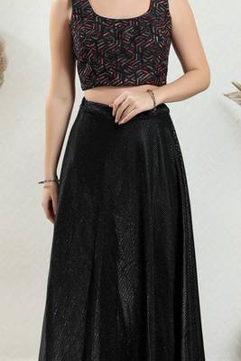 Padded Brocade Square Neck Blouse 5