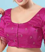 Magenta Diwali Readymade Blouse for Women