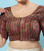 Padded Tissue Round Neck Blouse