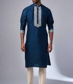 Ethnic Kurta Mens Wear Solid stitched for Occasion & Festive Ceremony
