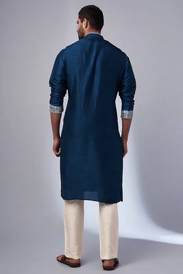 Ethnic Kurta Mens Wear Solid stitched for Occasion & Festive Ceremony 2