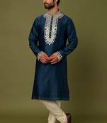 Ethnic Kurta Mens Wear Solid stitched for Occasion & Festive Ceremony