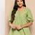 Yufta green alia-cut cotton schiffli tops