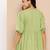 Yufta green alia-cut cotton schiffli tops