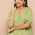 Yufta green alia-cut cotton schiffli tops