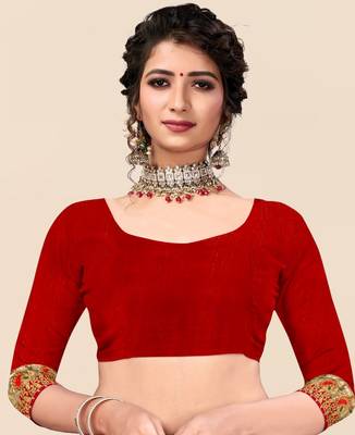 Pink  chiffon bandhani saree with unstitched blouse piece 4