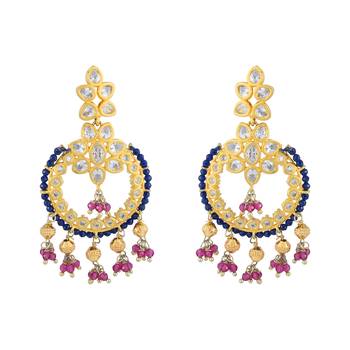 Golden dangler earrings 2