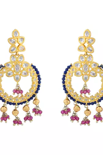 Golden dangler earrings
