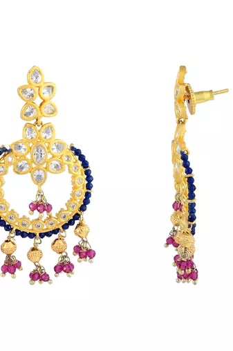 Golden dangler earrings