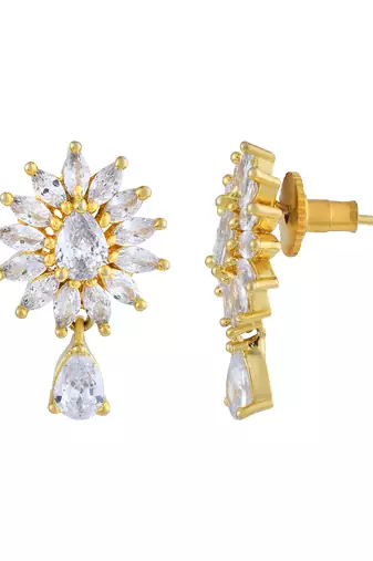 Sparkle ad studs earrings