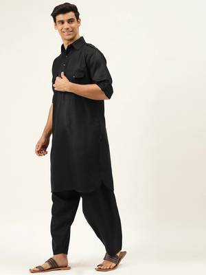 Solid pathani kurta 4