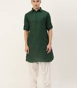 Solid pathani kurta