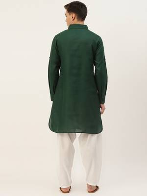 Solid pathani kurta 3