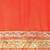 Orange bandhani saree with lace border and unstitched blouse piece