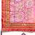 Pink bandhani saree with lace border and unstitched blouse piece
