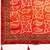 Orange bandhani saree with lace border and unstitched blouse piece