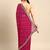 Pink leheriya saree with lace border and  unstitched blouse piece