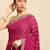 Pink leheriya saree with lace border and  unstitched blouse piece