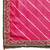 Pink leheriya saree with lace border and  unstitched blouse piece