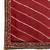 Maroon leheriya saree with lace border and  unstitched blouse piece