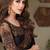 Black embroidery sequins silk pattern saree with ethnic embroidery blouse