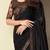 Black embroidery sequins silk pattern saree with ethnic embroidery blouse