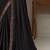 Black embroidery sequins silk pattern saree with ethnic embroidery blouse