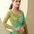 Green multicolor shaded embroidered silk blend bollywood saree with fancy design blouse