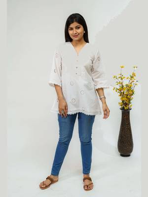 Tsucchi traditions on cloud 9 hakoba short kurti 1