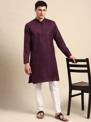 Solid straight kurta 1