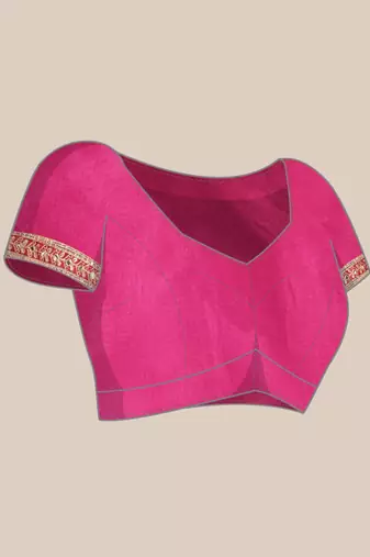 Green bandhani saree with lace border and unstitched blouse piece