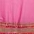 Pink bandhani saree with lace border and unstitched blouse piece