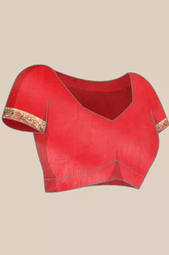Pink bandhani saree with lace border and unstitched blouse piece