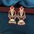 Red color kundan meena earrings