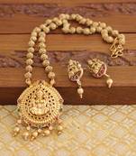 Matte finish temple necklace set