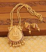 Matte finish temple necklace set