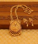 Matte finish temple necklace set