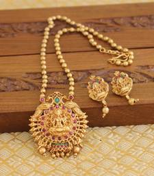 Matte finish temple necklace set