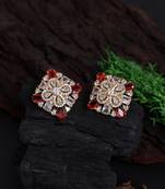 Rani color american diamond stud earrings