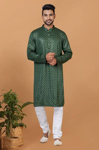 Premium Collection Of Trendy Designer Kurta Pyjama Readymade Men's Wear